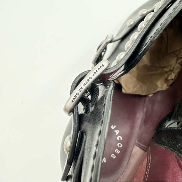 Marc by Marc Jacob’s Carroll Black Studded Ankle Booties - Picture 7 of 11